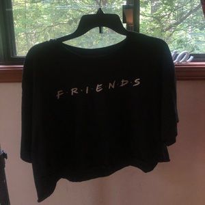 Cropped Short Sleeve Friends Shirt